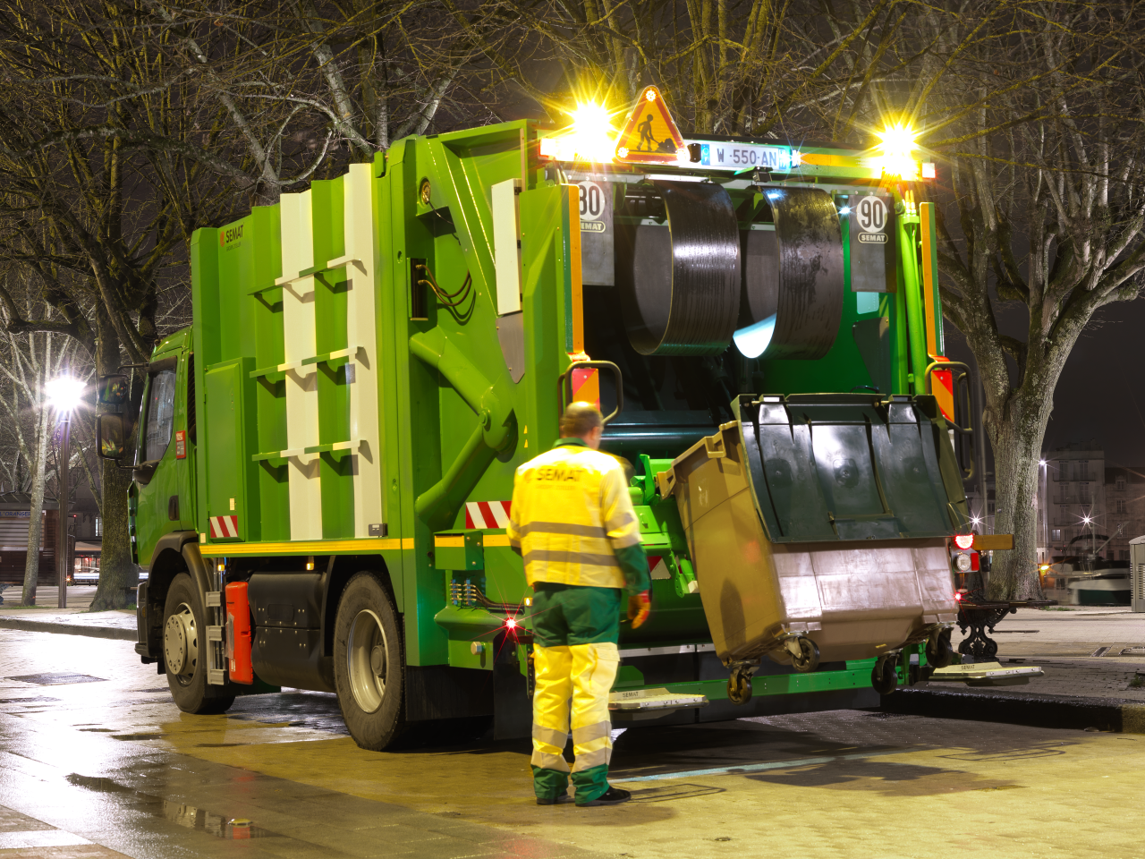 Eboueurs/Camion ordures ménagères - 3121-B