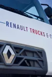 zoom on the logo on a Renault Trucks E-Tech D